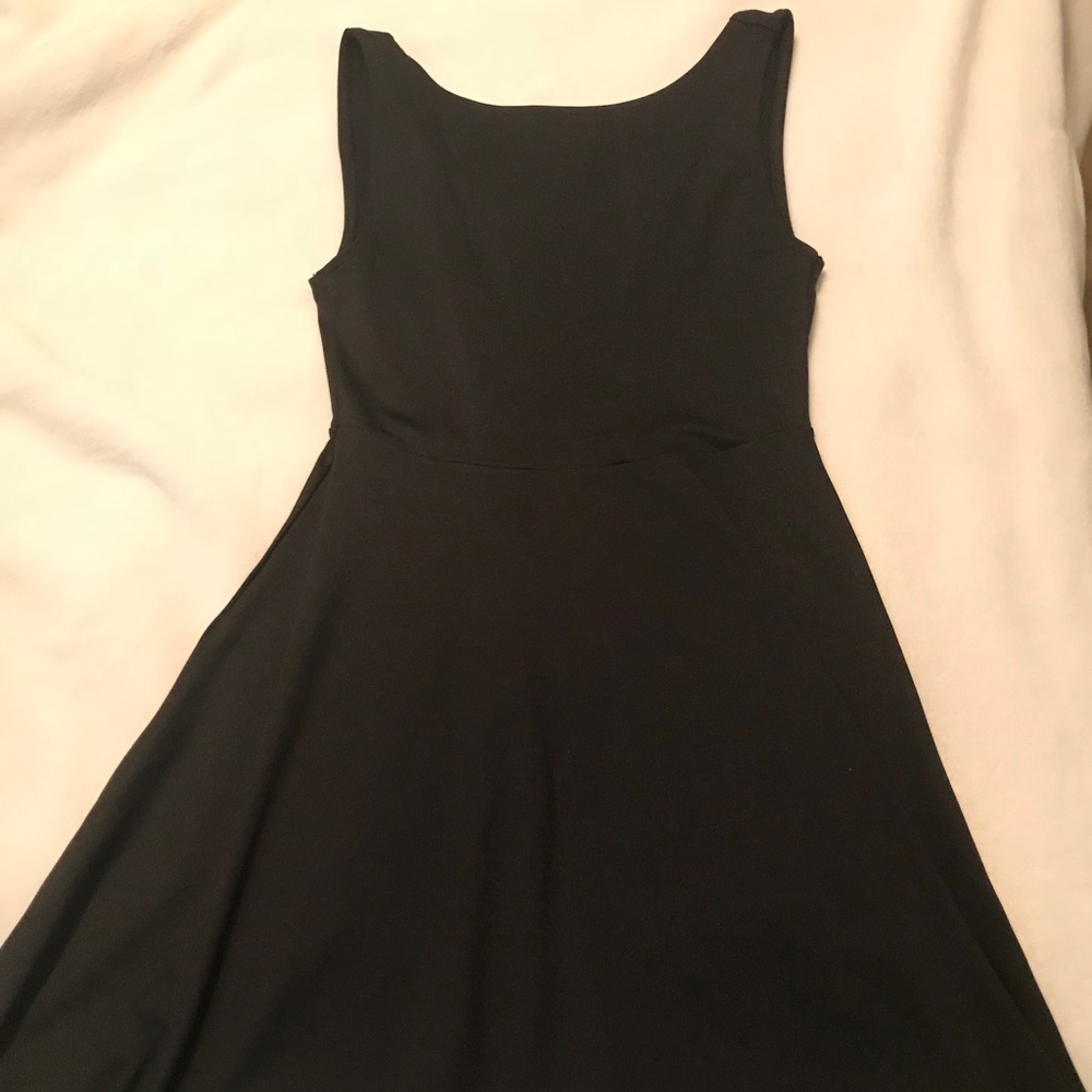 H&M black rayon dress